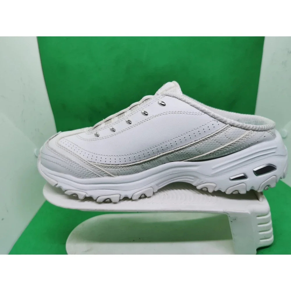 Skechers D'Lites Bright Sky Shoes Sneaker Mule Womens Size 9 White Slip On 11933